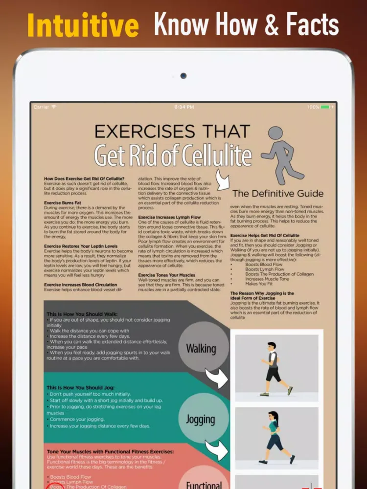 About Cellulite Guide:Healthy and Naturally iPad  Screenshots
