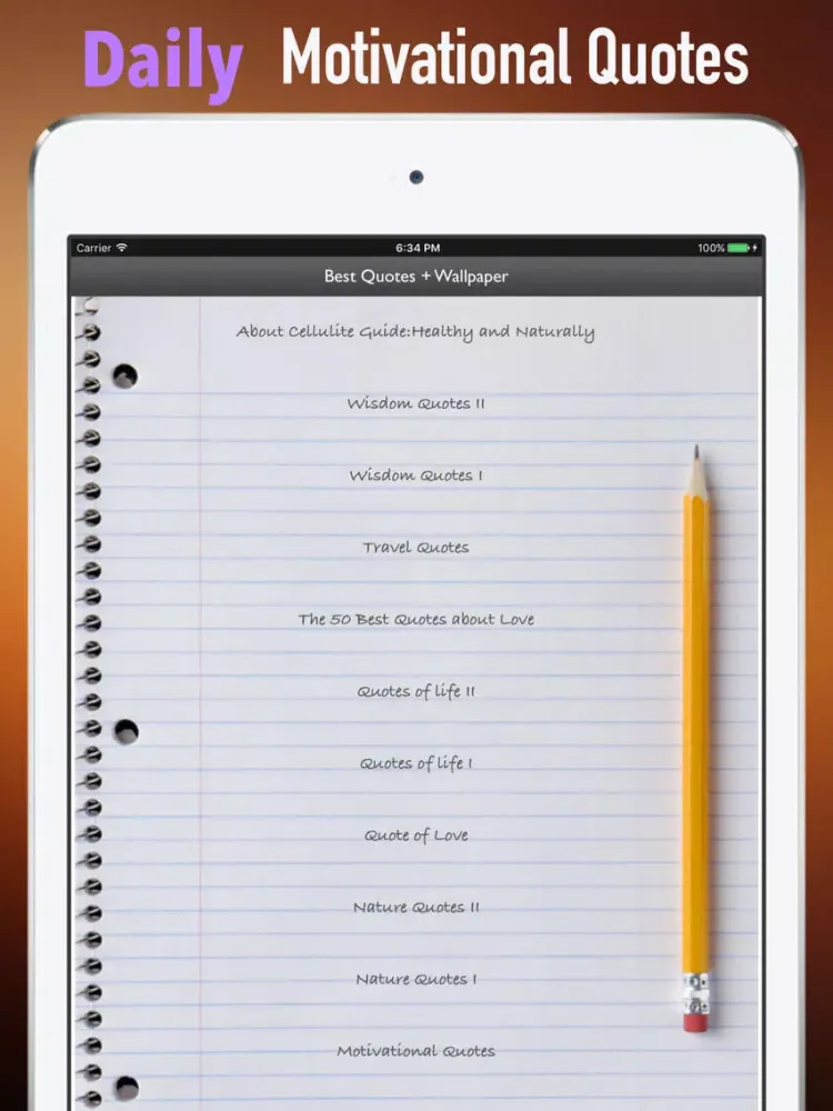 About Cellulite Guide:Healthy and Naturally iPad  Screenshots