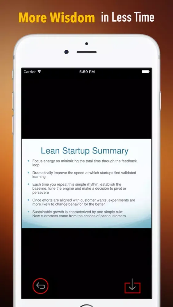 Tangkapan layar Quick Wisdom from The Lean Startup