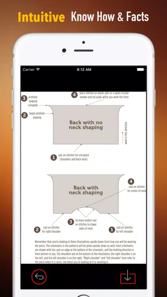 Top-Down Knitting:Templates and Design Guide Screenshots