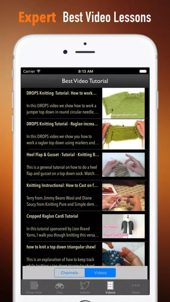 Top-Down Knitting:Templates and Design Guide Screenshots