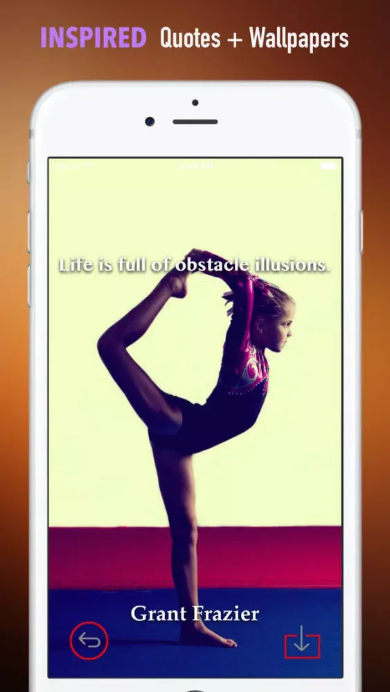 Gymnastics Wallpapers HD: Quotes with Art স্ক্রিনশট