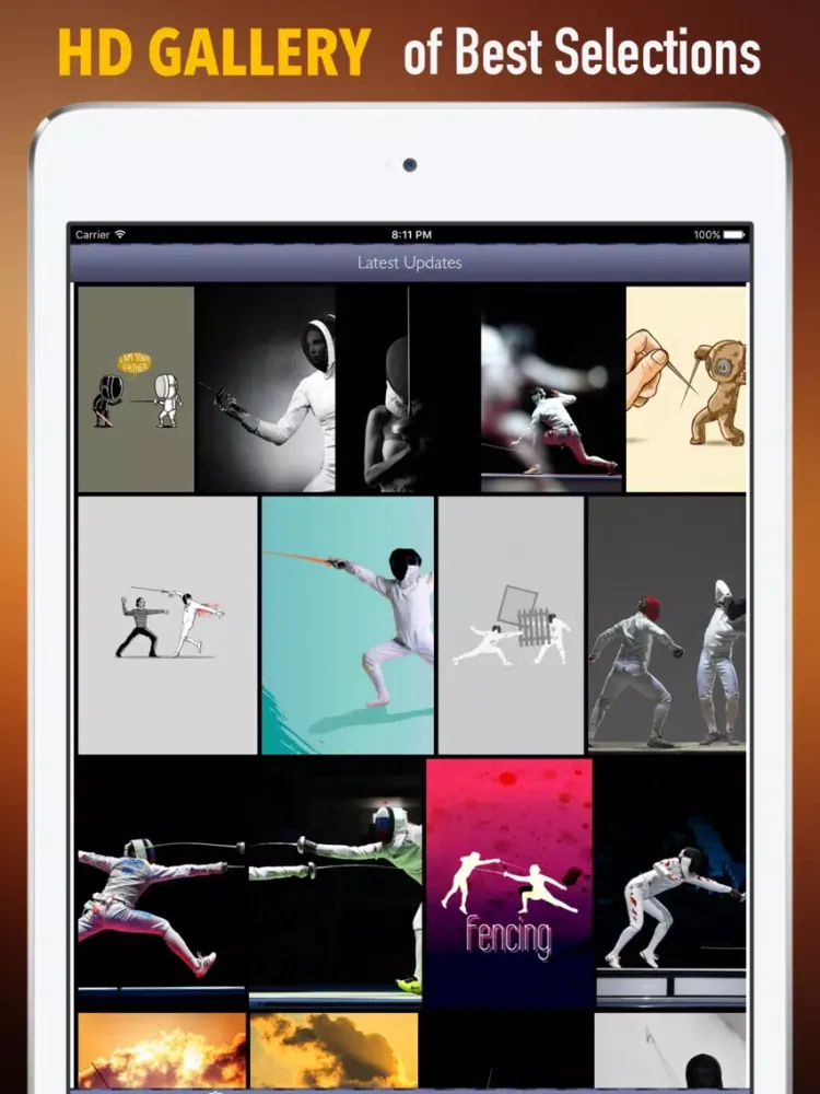 Fencing Wallpapers HD: Quotes with Art iPad  Ekran Görüntüleri