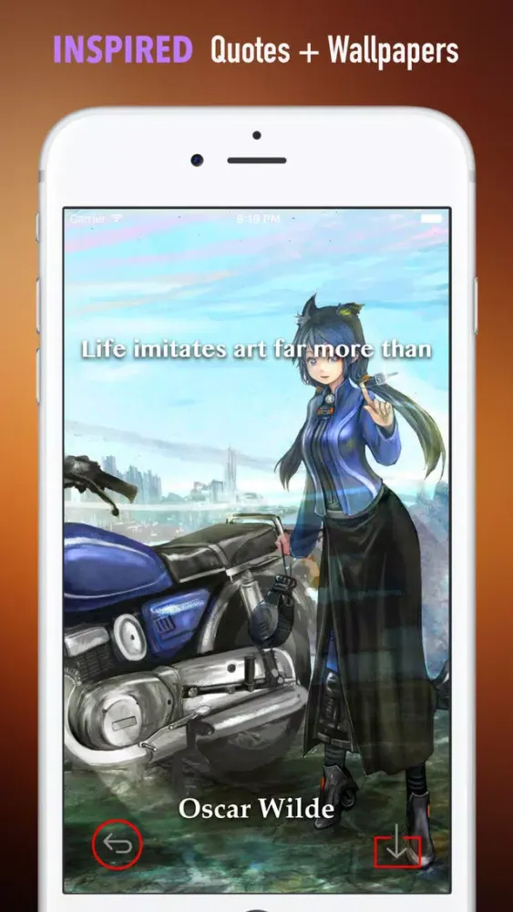 Motorcycle Girls Wallpapers HD: Quotes应用截图