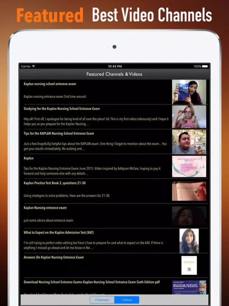 تصاویر Kaplan Nursing Entrance Exam Guide|Practice Video iPad 