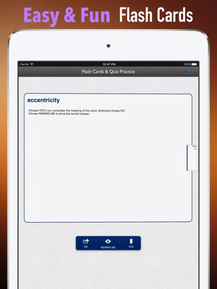Ảnh chụp màn hình của English Synonyms Dictionary and Flashcards Guide iPad 