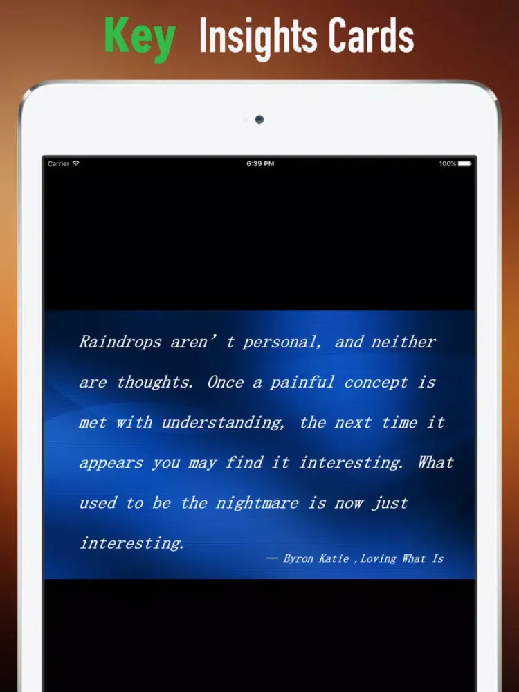 Quick Wisdom from Loving What Is. iPad  স্ক্রিনশট