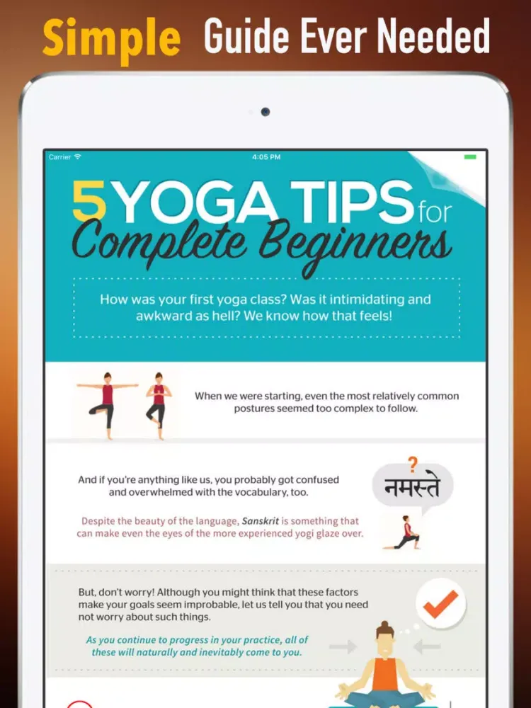 تصاویر Sanskrit Yoga for Beginners:Tips and Tutorials iPad 