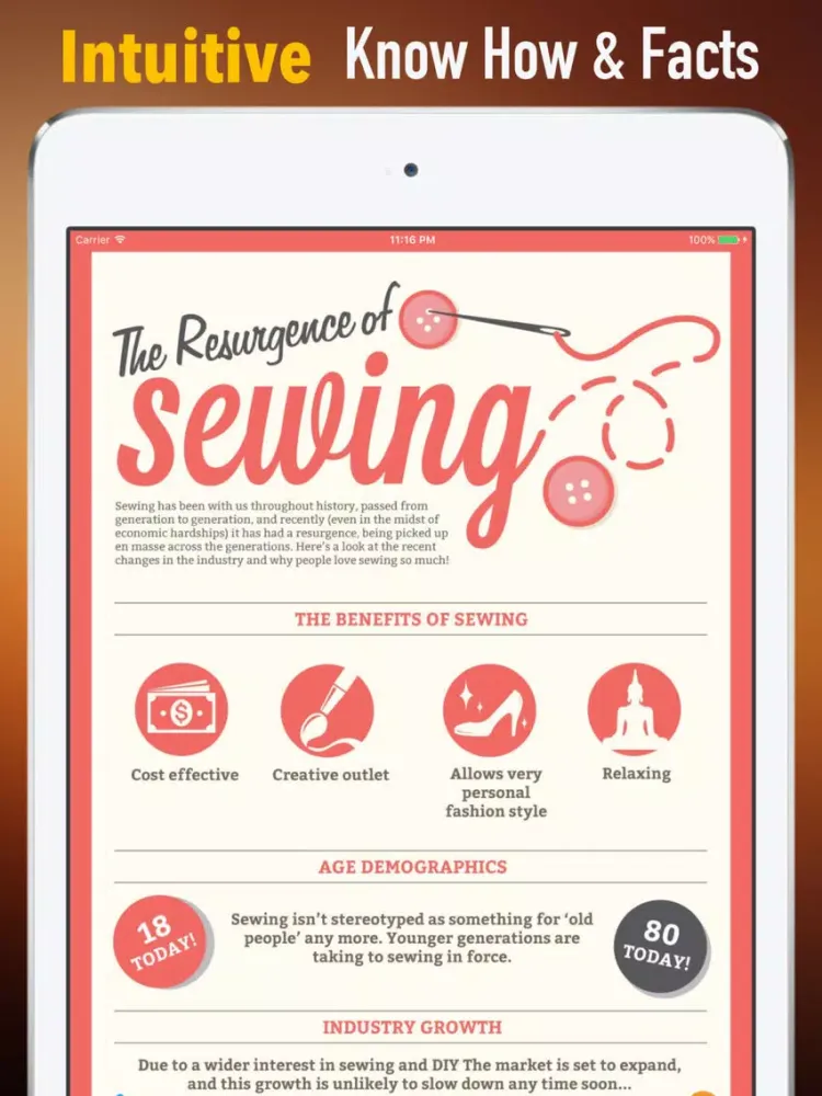 Capturas de pantalla de How to Sew:DIY Sewing Tutorial and Top Trends iPad 