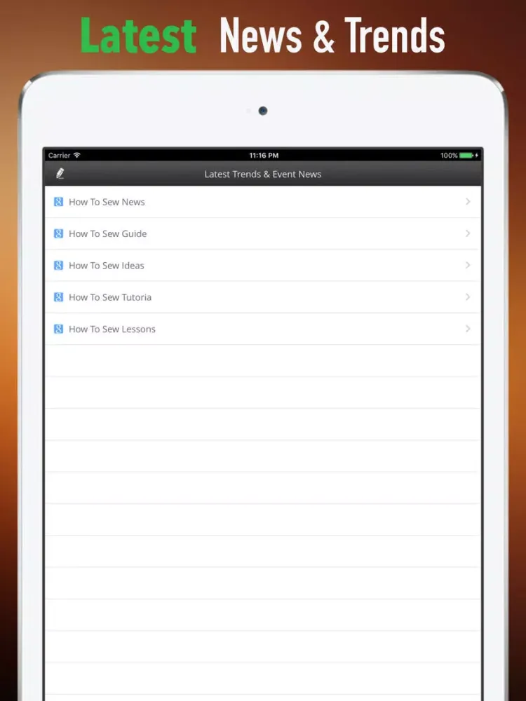 Capturas de pantalla de How to Sew:DIY Sewing Tutorial and Top Trends iPad 