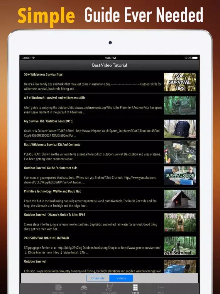 Ảnh chụp màn hình của Survival Guide For Beginners|Tips and Tutorial iPad 