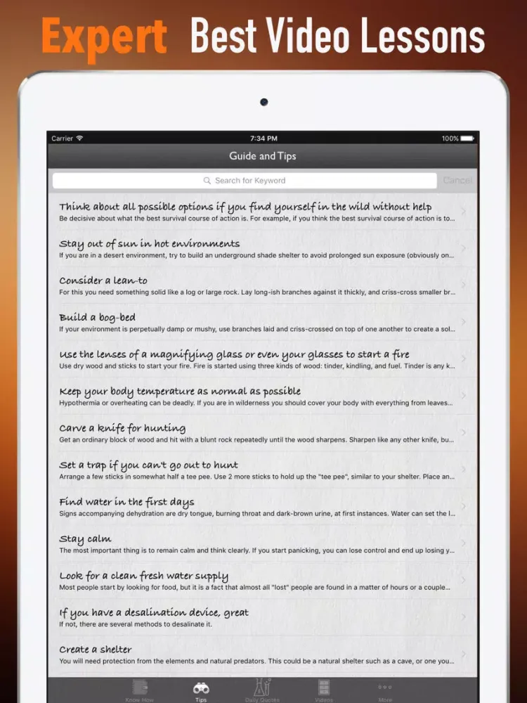 Ảnh chụp màn hình của Survival Guide For Beginners|Tips and Tutorial iPad 