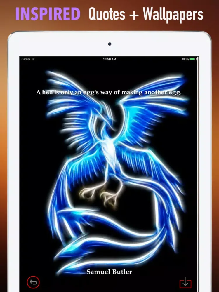 Captures d'écran de Phoenix Bird Wallpapers HD: Quotes and Pictures iPad 