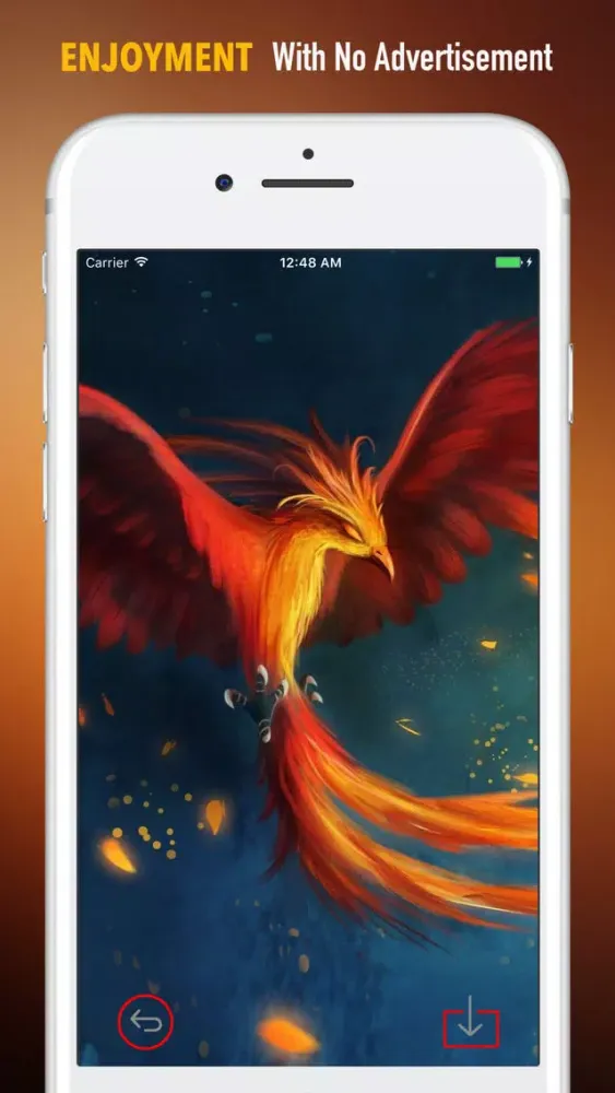 Captures d'écran de Phoenix Bird Wallpapers HD: Quotes and Pictures