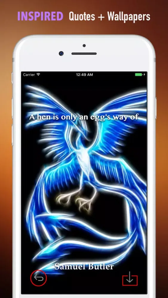 Captures d'écran de Phoenix Bird Wallpapers HD: Quotes and Pictures