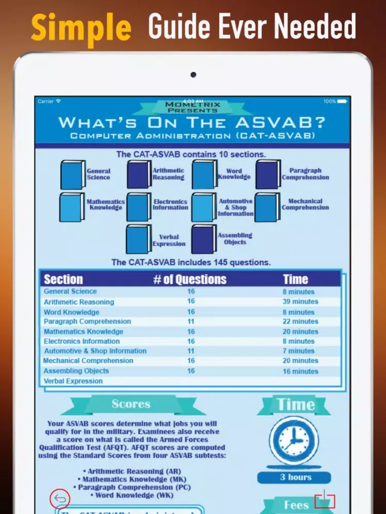 Capturas de pantalla de ASVAB Vocabulary-Courses and Flashcard iPad 