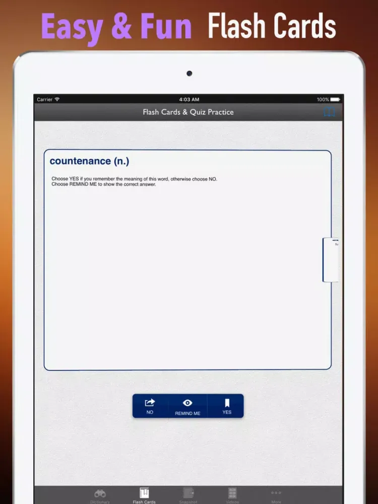 Capturas de pantalla de ASVAB Vocabulary-Courses and Flashcard iPad 