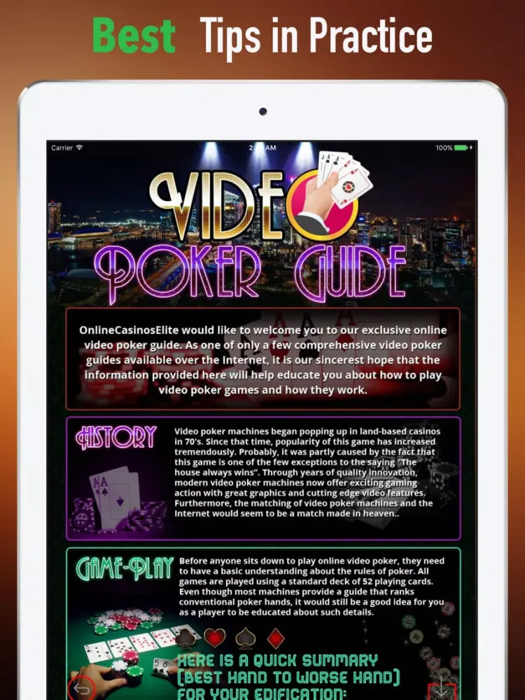 Tangkapan layar How to Play Poker Guide-Strategy and Tutorial iPad 