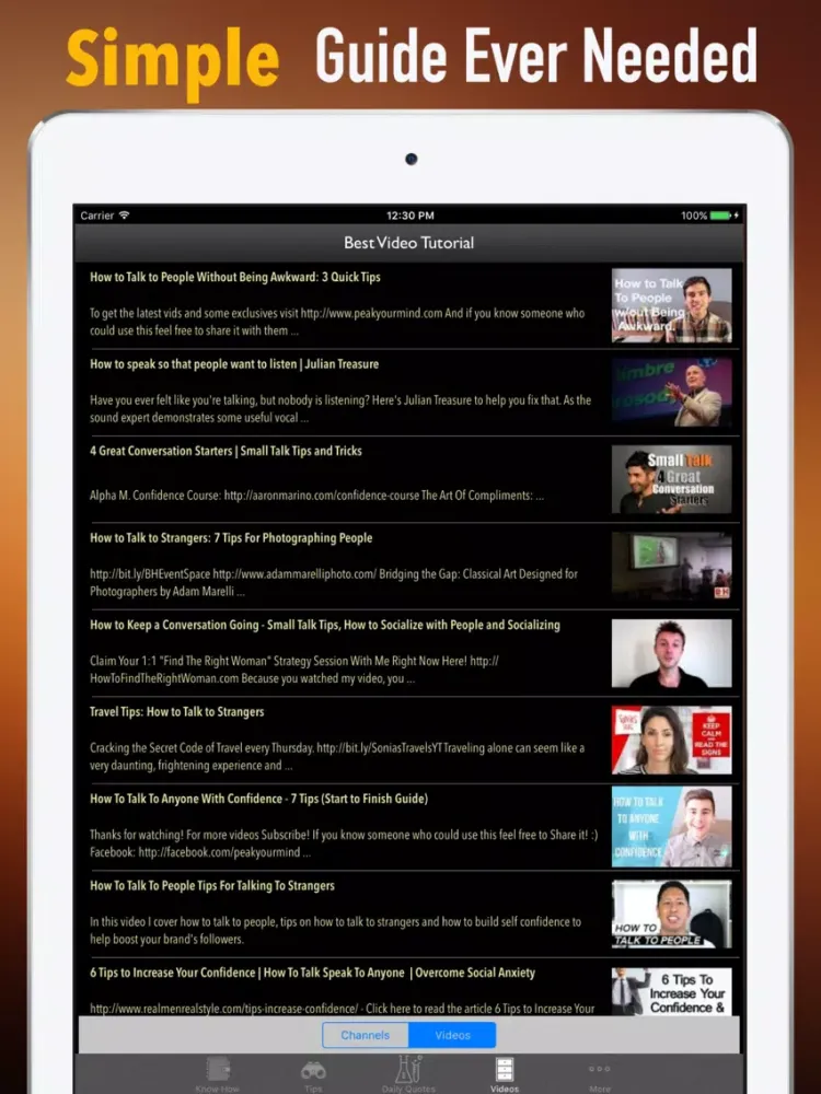 Captures d'écran de How to Talk to People- Always Know What to Say iPad 