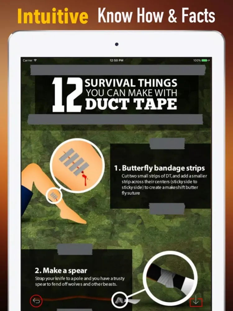 Ảnh chụp màn hình của Survival for Beginners-outdoor skills and Guide iPad 