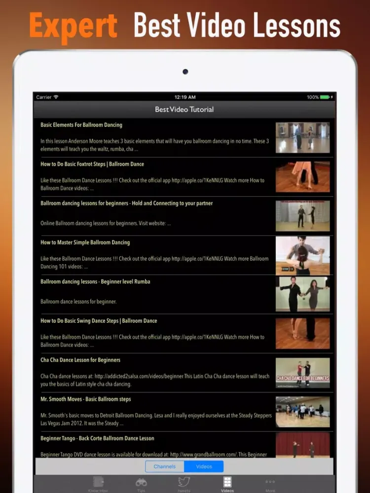 صور Learn Ballroom Dancing Tutorial Tips-Techniques iPad 