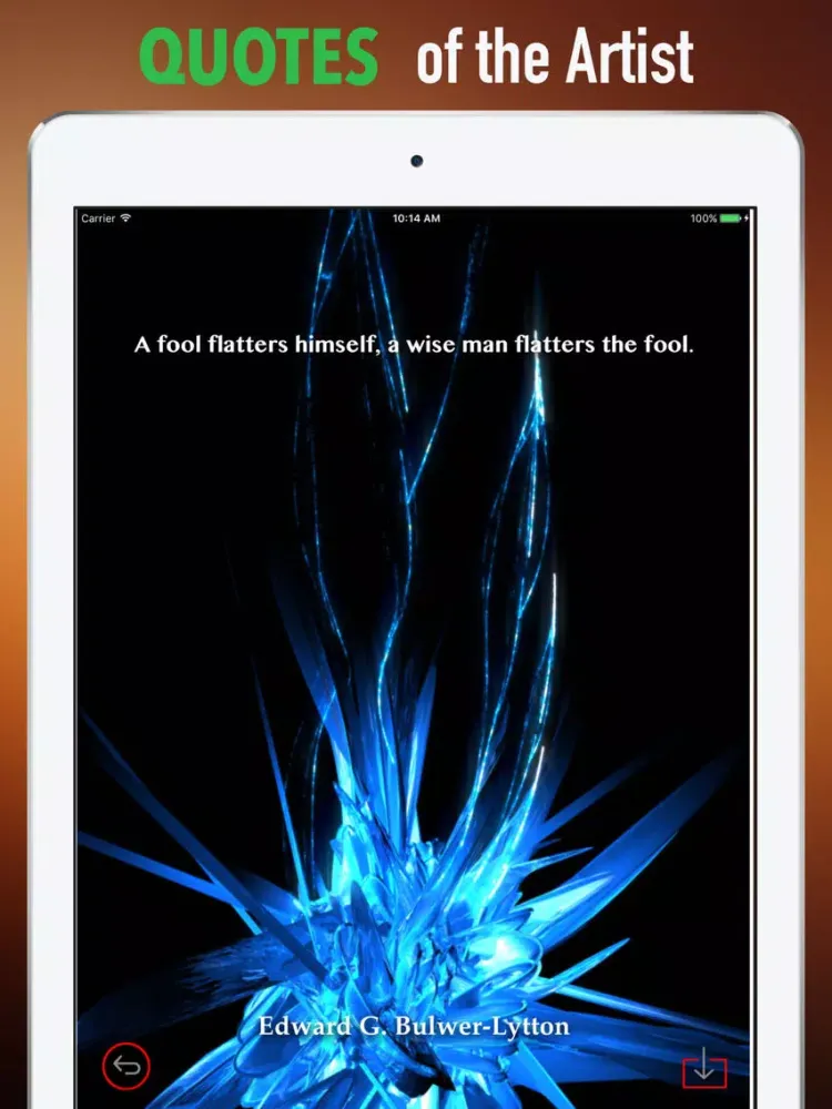 Blue Crystal Wallpapers HD- Quotes and Pictures iPad  Screenshots