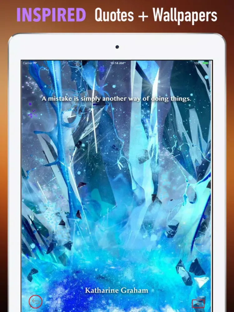 Blue Crystal Wallpapers HD- Quotes and Pictures iPad  Screenshots