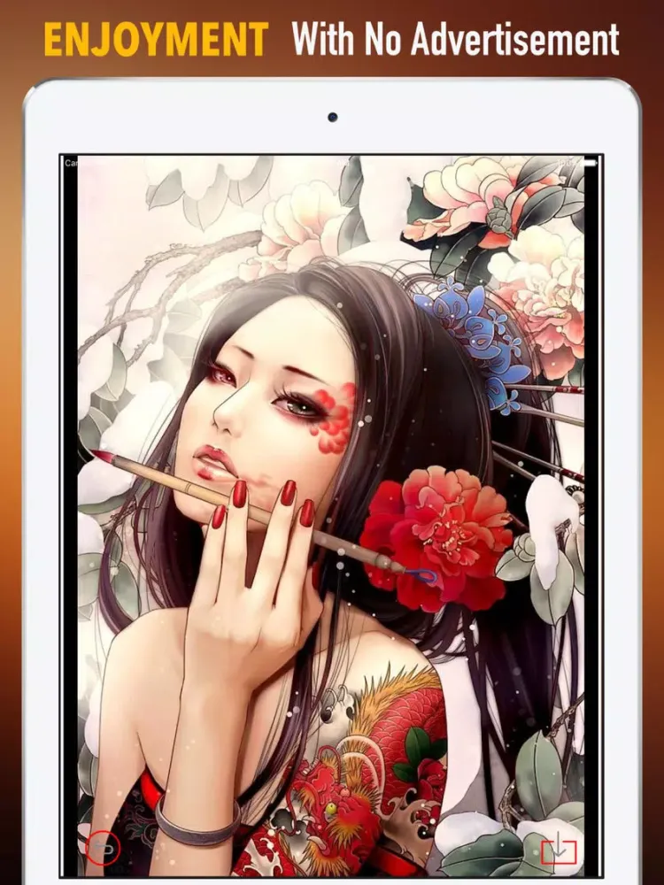 Wallpaper for Japanese Abstract Art Pictures iPad Screenshots
