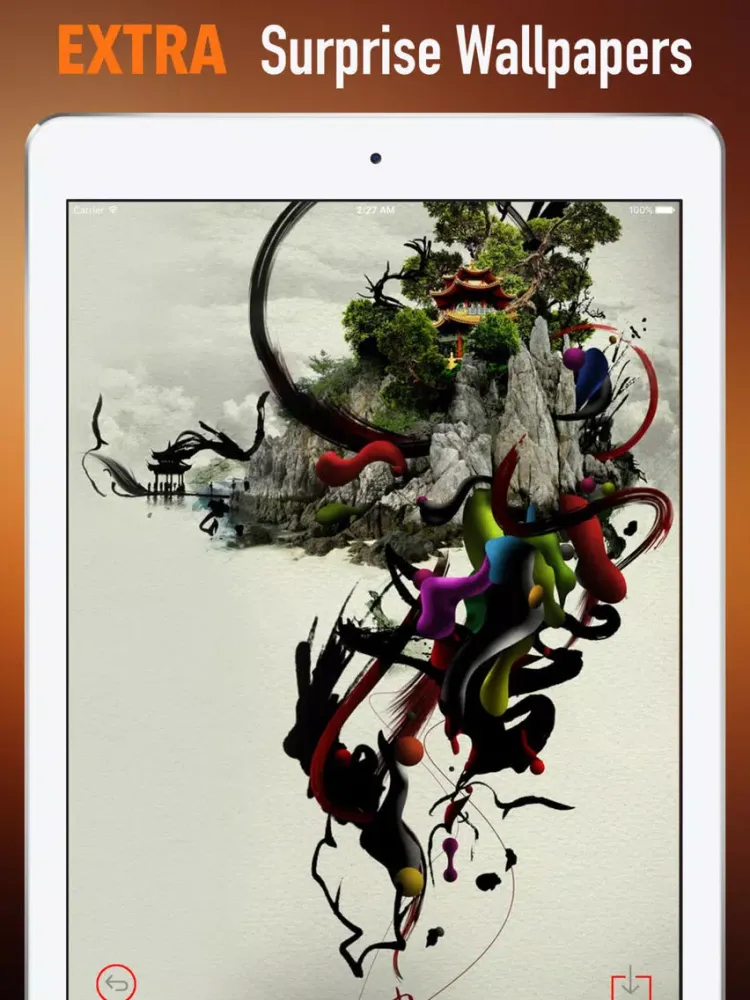 Wallpaper for Japanese Abstract Art Pictures iPad Screenshots