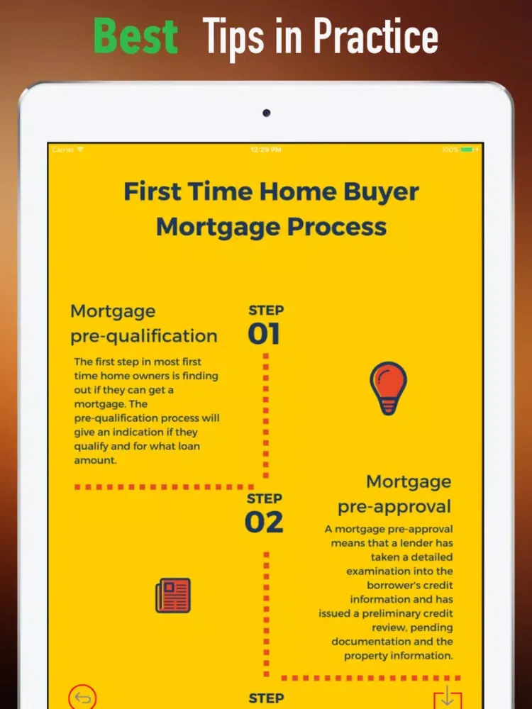 Screenshot di First Time Home Buyers Tips-Buy Your First Home iPad 