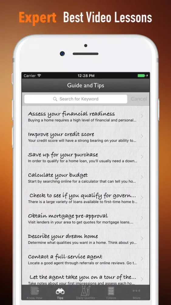 Screenshot di First Time Home Buyers Tips-Buy Your First Home