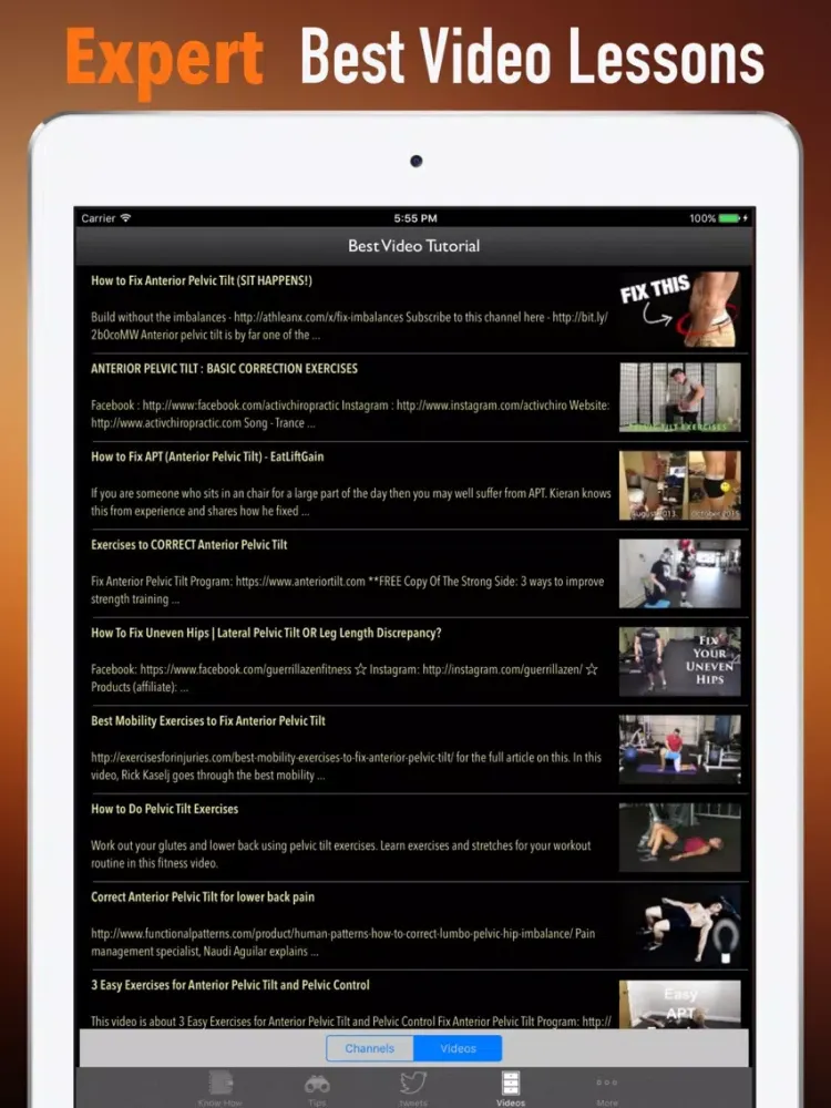 How to Fix Tilted Pelvis-Recovery Guide and Tips iPad  سکرین شاٹس