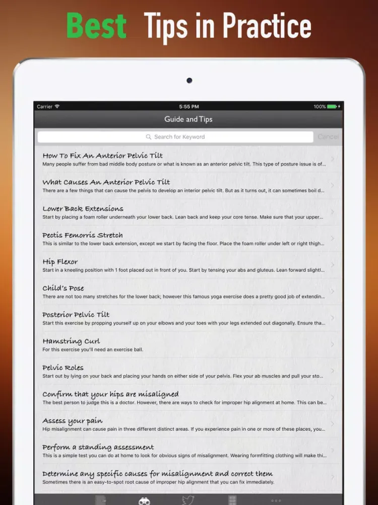 How to Fix Tilted Pelvis-Recovery Guide and Tips iPad  سکرین شاٹس