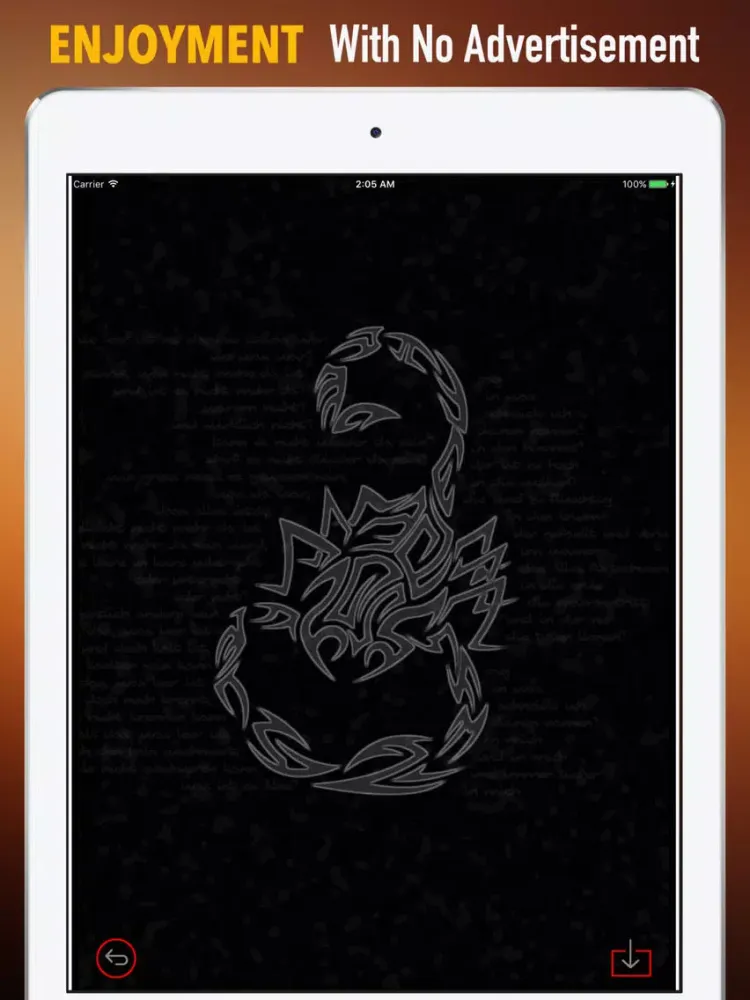 Ảnh chụp màn hình của Scorpio Wallpapers HD-Quotes and Art Pictures iPad 