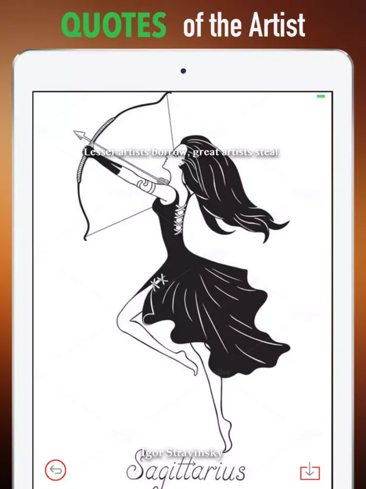 Tangkapan skrin Sagittarius Wallpapers HD-Quotes and Art Pictures iPad 