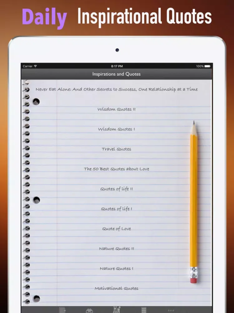 ภาพหน้าจอของ Quick Wisdom from Never Eat Alone iPad 