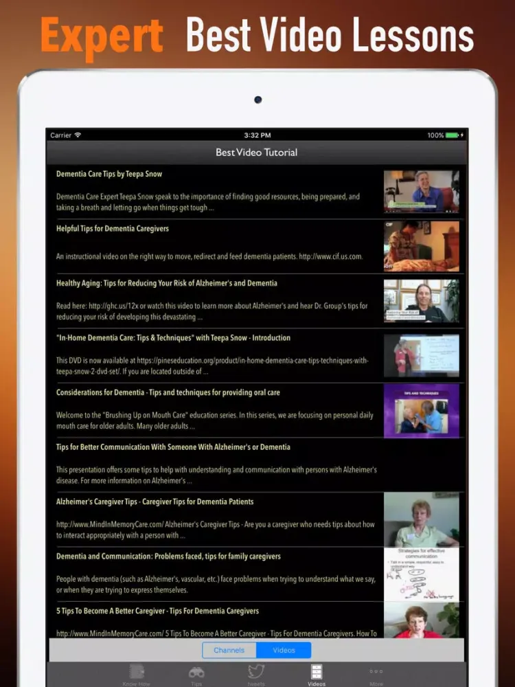 Ảnh chụp màn hình của Dementia 101-Memory Loss and Family Care Guide iPad 