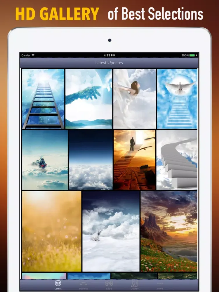 Heaven Wallpapers HD- Quotes and Art Pictures iPad  Screenshots