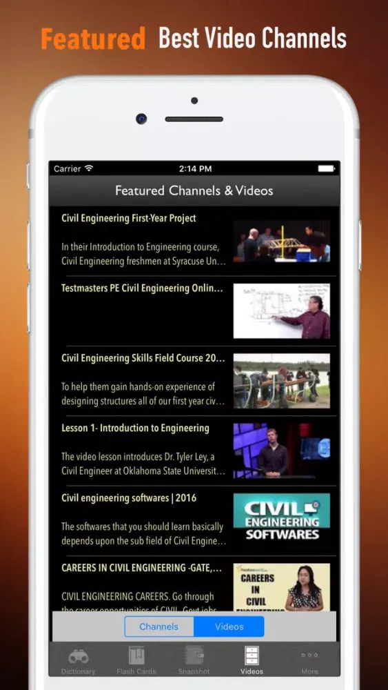 Capturas de pantalla de Civil Engineering Reference Manual-Exam and Terms