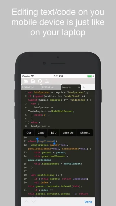 Tangkapan layar Latte Text