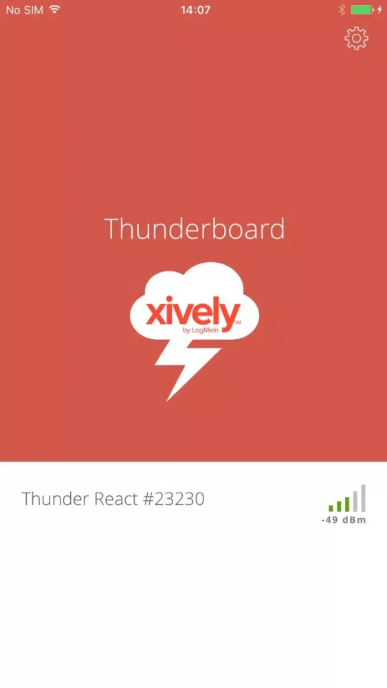 Xively Thunderboard スクリーンショット