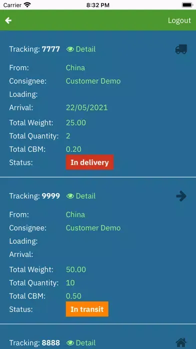 XJ Logistics 스크린샷