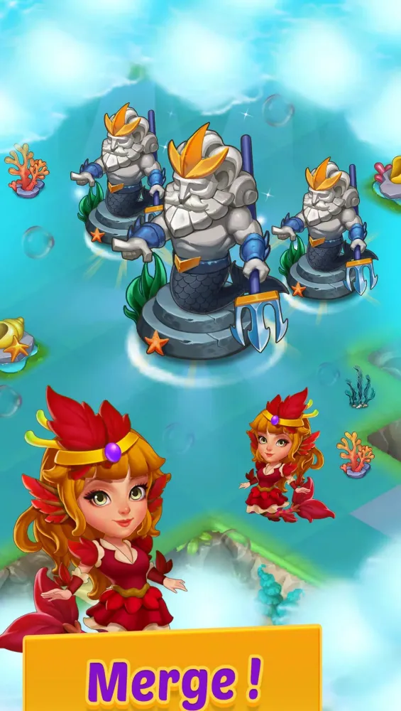 Merge Mermaids-magic puzzles Screenshots