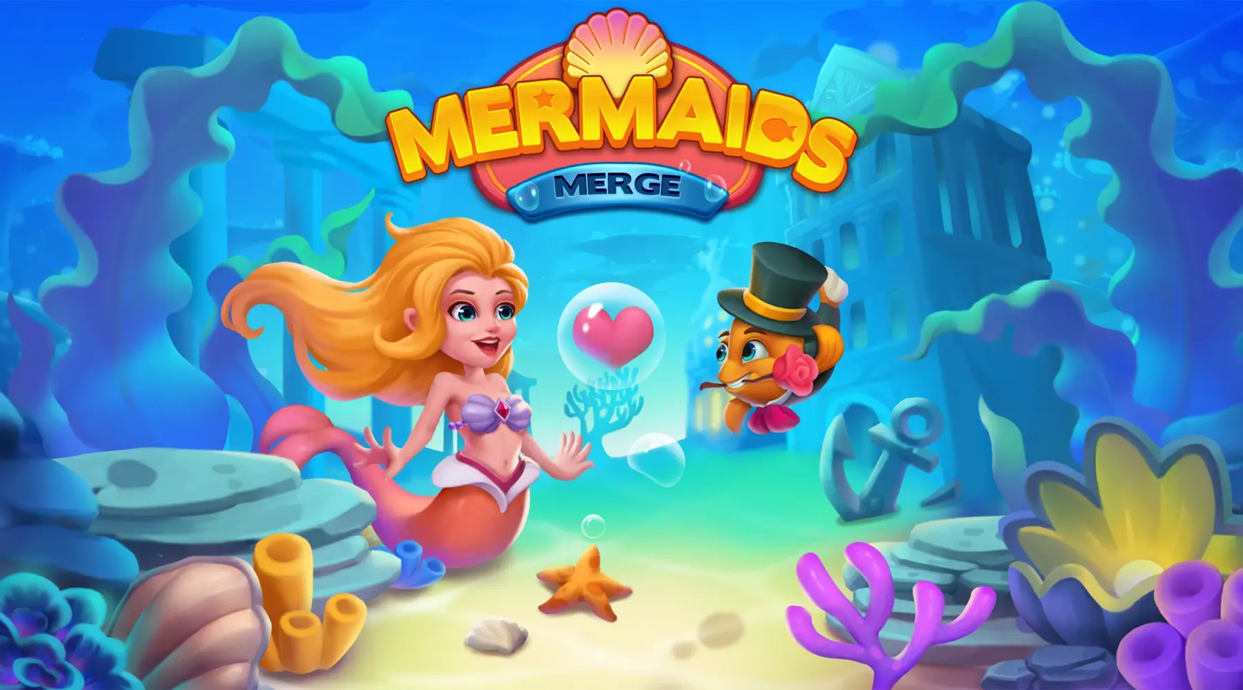 Merge Mermaids-magic puzzles Screenshots