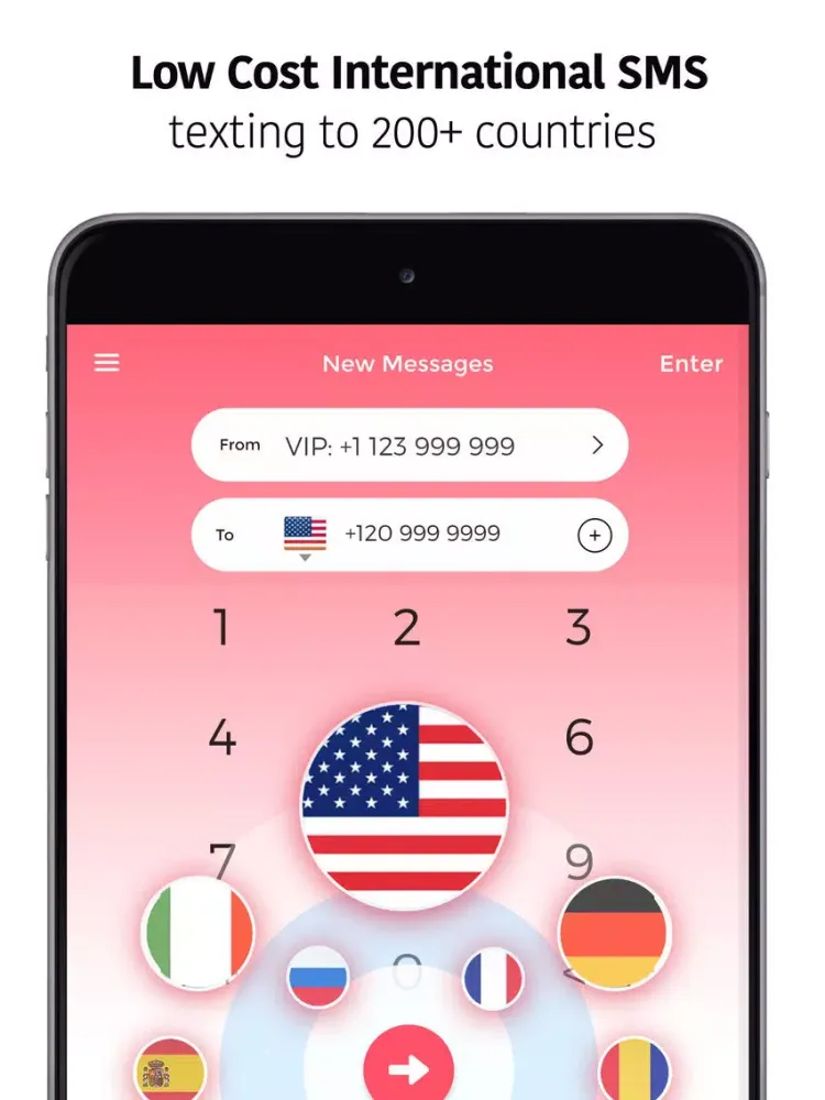 Capturas de pantalla de Second Phone Number: Private SMS texting & message iPad 