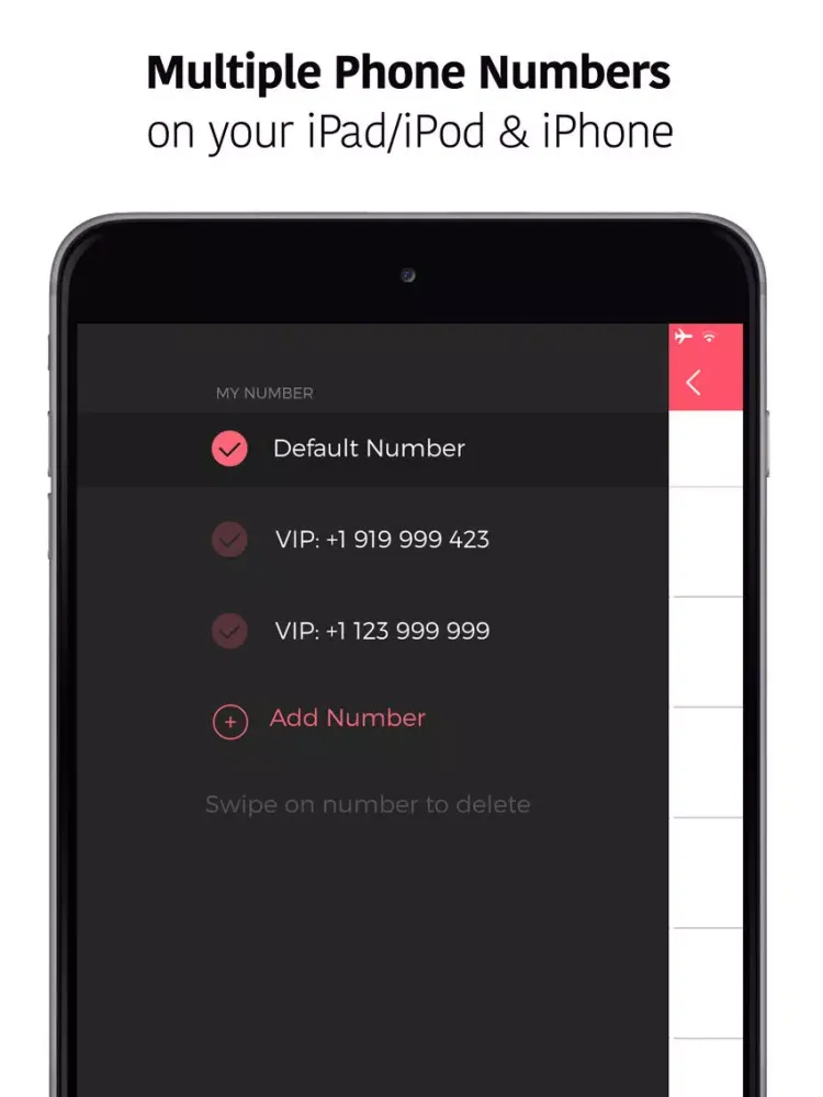 Capturas de pantalla de Second Phone Number: Private SMS texting & message iPad 