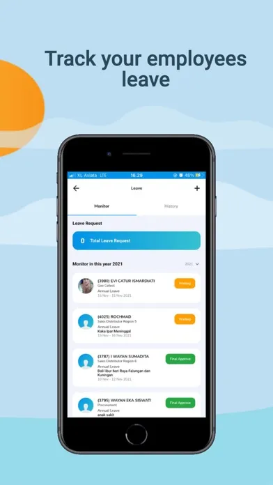 Zrzuty ekranu ESS Mobile