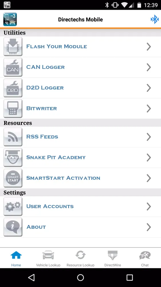 ภาพหน้าจอของ Directechs Mobile