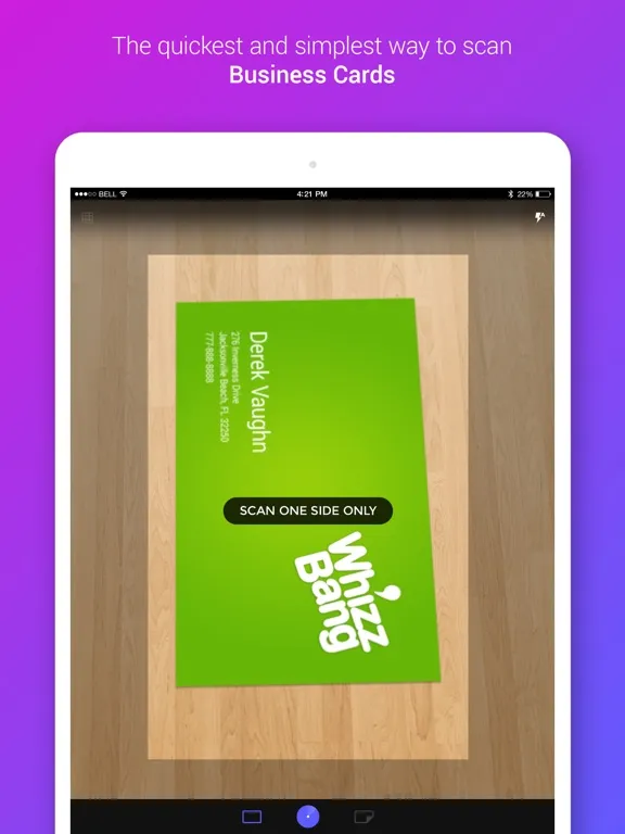 Business Card Reader & Scanner iPad Screenshots
