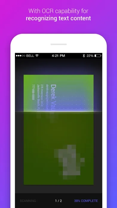 Business Card Reader & Scanner Screenshots